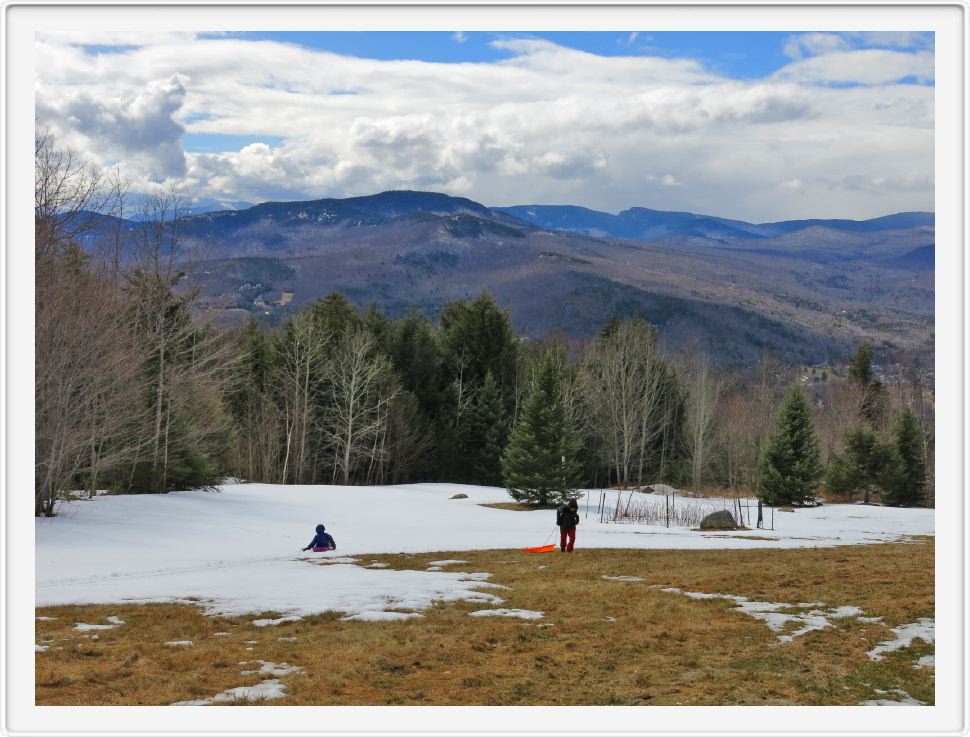 Sledding in April