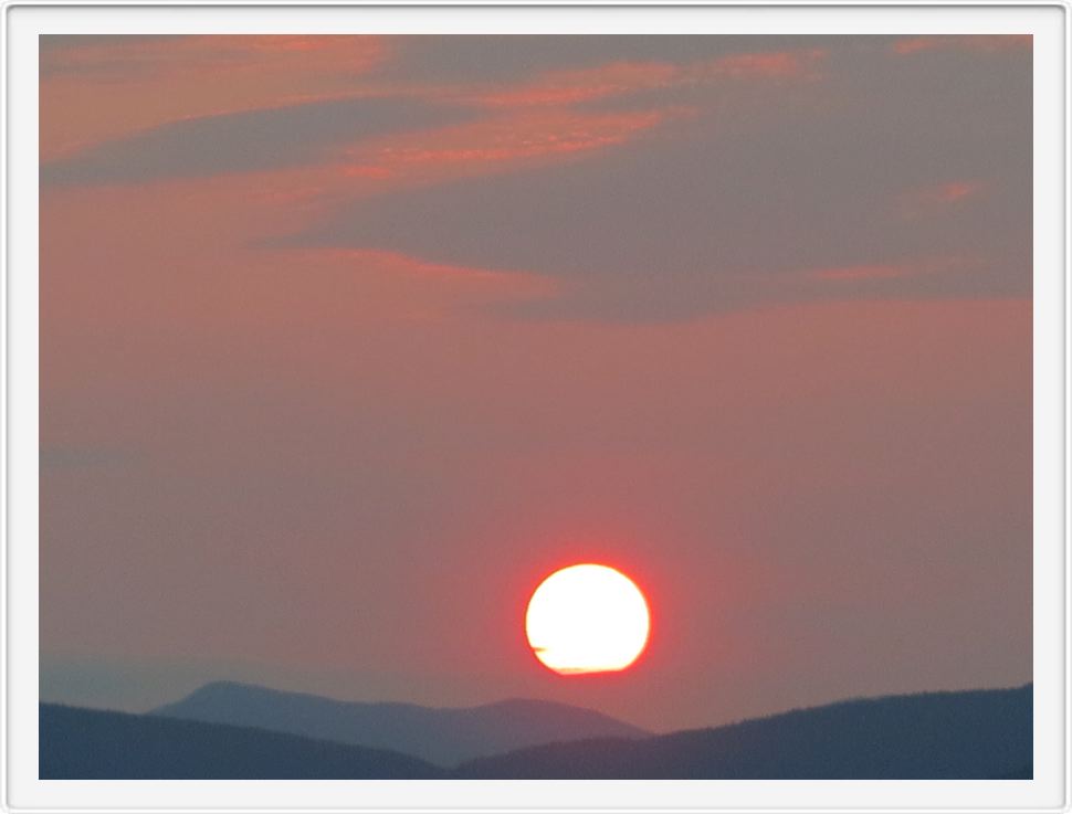 Sunset Over Mt  Willey