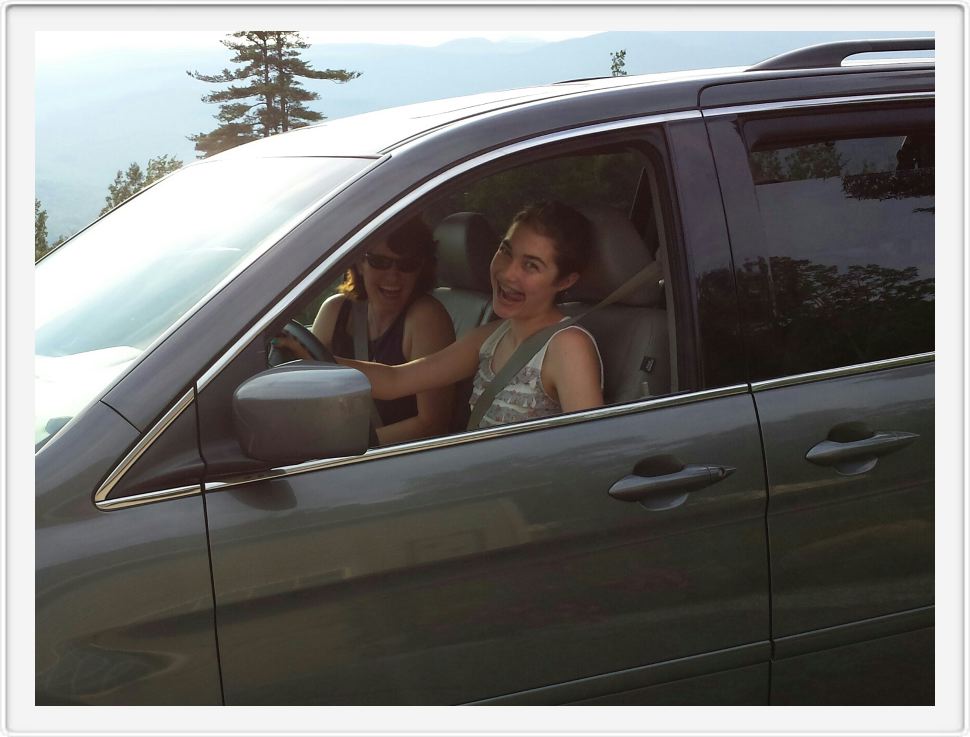 Catherine Driving a Car