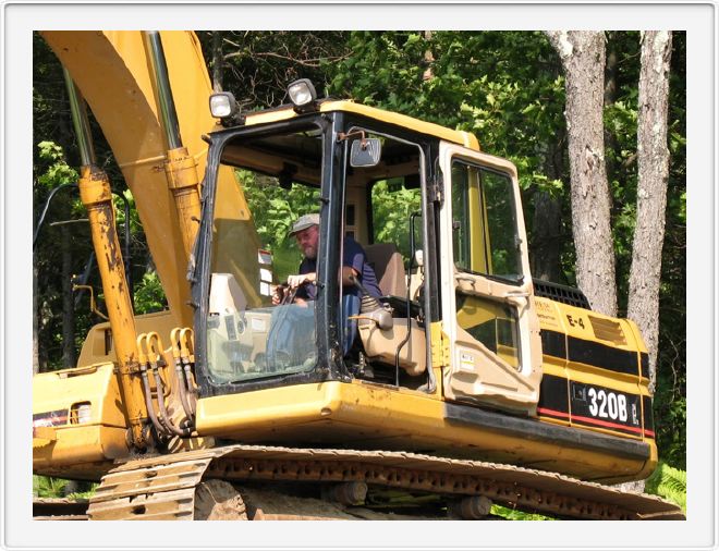 Fred Operates the Excavator