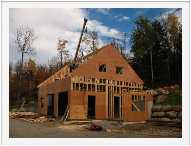 Hoisting the Ridge Beam