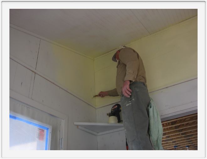 Touch-up in the Potting Shed