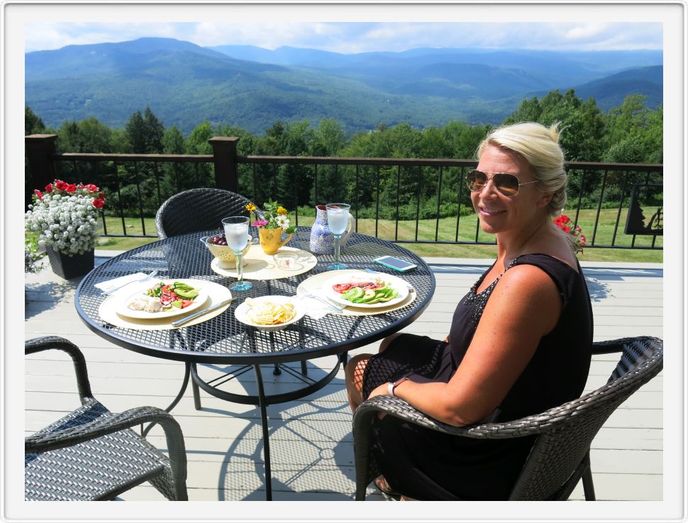 Dana, Lunch on the Deck