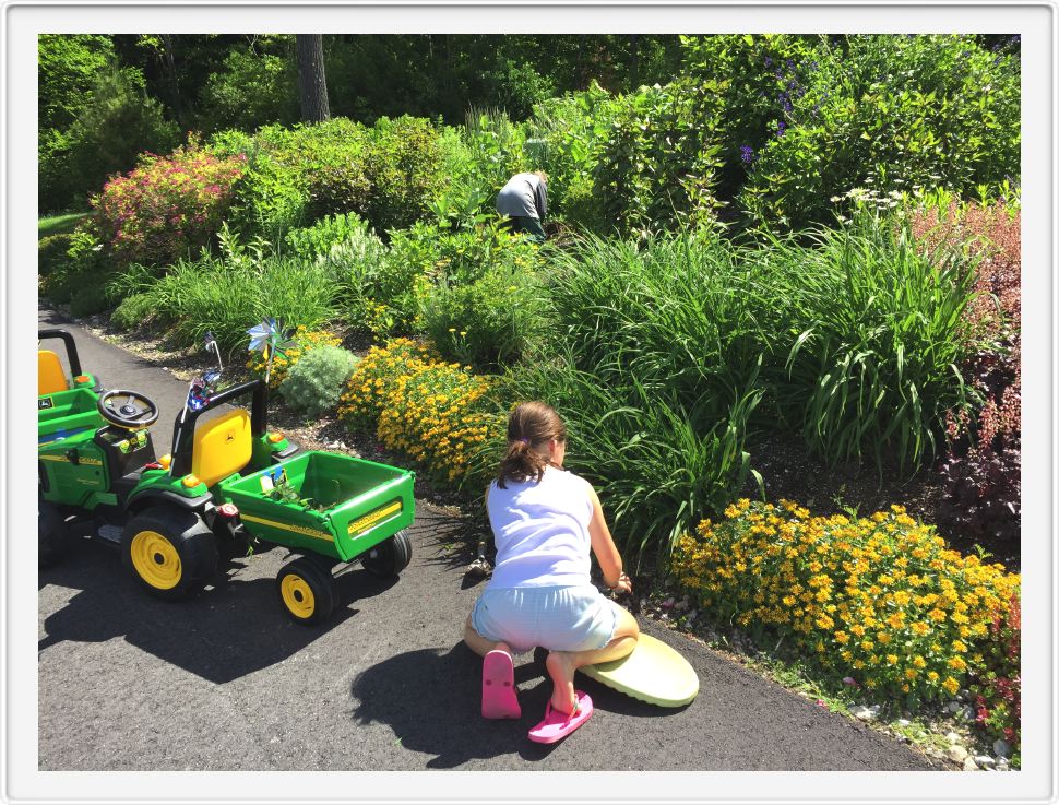 Lucy Working in the Garden